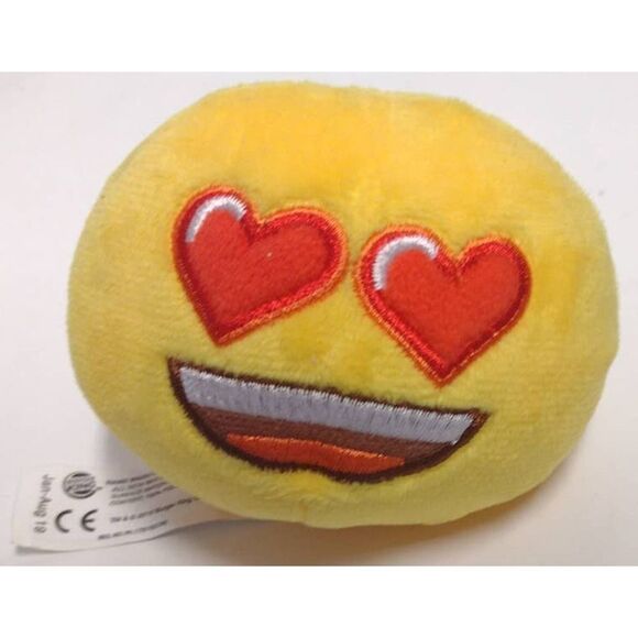 BUNDLE ONLY Emoji Smiley Love Face Emoticon Stuffed Plush Toy Throw Ball Stress - Picture 1 of 2